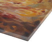 Yorkshire Terrier im Herbstfall Inspiriert Schneidebrett (Ecke)