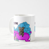 Yorkshire Terrier in der Badewanne Kaffeetasse (Vorderseite Links)