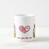 Yorkshire Terrier Individueller Name Liebe Dich Fu Kaffeetasse (Mittel)