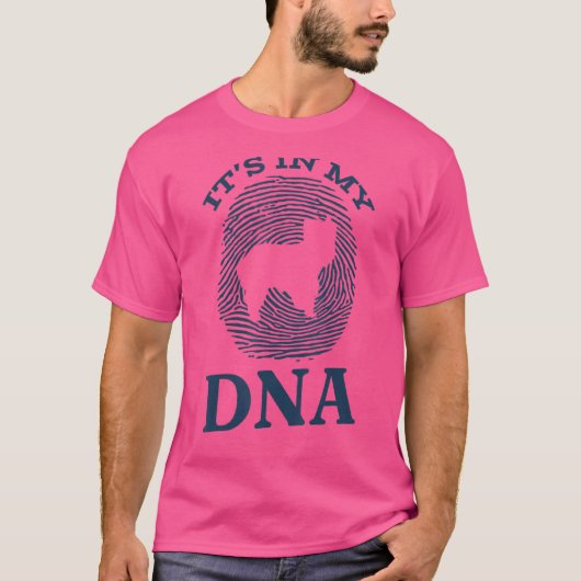 Yorkshire Terrier It`s in My Dna Fingerprint T-Shirt (Vorderseite)