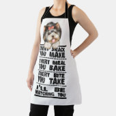 Yorkshire Terrier jeden Snack, den Sie Schürze mac (InSitu)