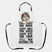 Yorkshire Terrier jeden Snack, den Sie Schürze mac (Vorderseite)