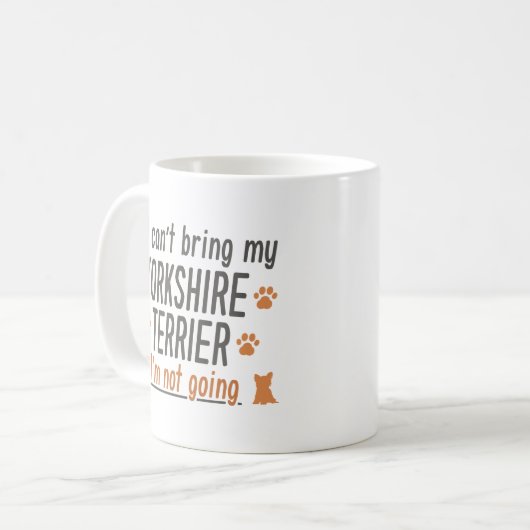 Yorkshire Terrier Kaffeetasse (Vorderseite Links)