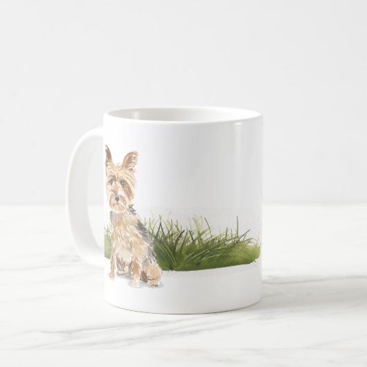 Yorkshire Terrier Kaffeetasse (Vorderseite Links)