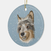 Yorkshire Terrier Keramik Ornament (Links)
