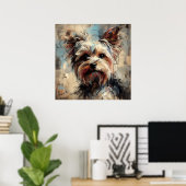 Yorkshire Terrier Kunstposter Poster (Heimbüro)