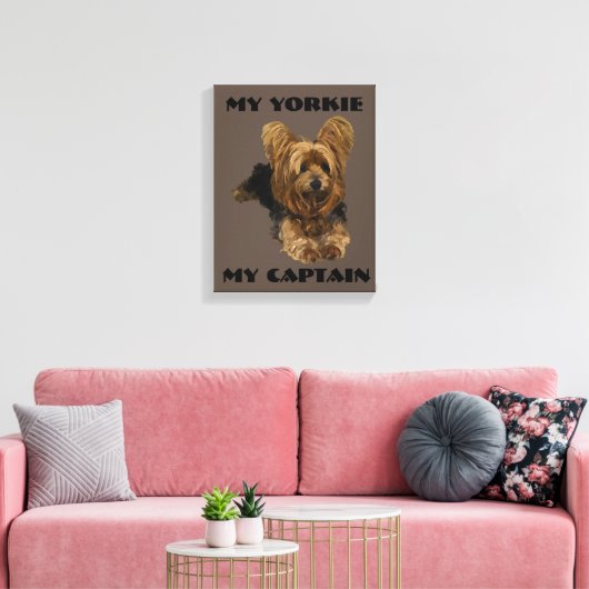 Yorkshire Terrier Leinwand Art (Insitu (Wohnzimmer))