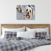 Yorkshire Terrier Leinwanddruck (Insitu (Schlafzimmer))