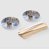 Yorkshire Terrier Let It Snow Christmas Fächer (Non-assembled)