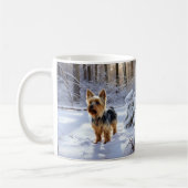 Yorkshire Terrier Let It Snow Christmas Kaffeetasse (Links)