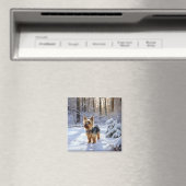 Yorkshire Terrier Let It Snow Christmas Magnet (In Situ (Geschirrspüler))