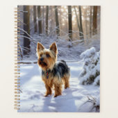 Yorkshire Terrier Let It Snow Christmas Planer (Vorderseite)