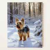 Yorkshire Terrier Let It Snow Christmas Planer (Rückseite)