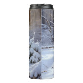 Yorkshire Terrier Let It Snow Christmas Thermosbecher (Rückseite)