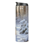 Yorkshire Terrier Let It Snow Christmas Thermosbecher (Nach rechts gedreht)