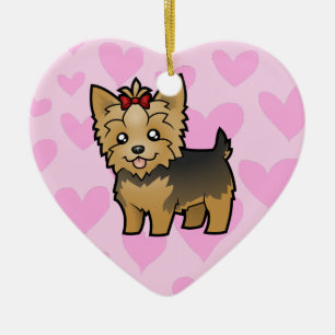 Yorkshire-Terrier-Liebe (addieren Sie Ihre Keramik Ornament