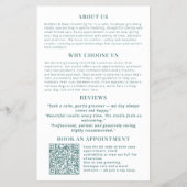 Yorkshire Terrier Logo Friseursalon Flyer (Hinten)