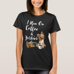 Yorkshire Terrier Lustiger Yorkie Ich Laufe Auf K T-Shirt