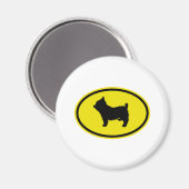 Yorkshire Terrier Magnet (Vorderseite/Rückseite)