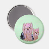 Yorkshire Terrier Magnet (Vorderseite/Rückseite)