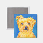 Yorkshire Terrier Magnet - "Sammy" (Vorderseite/Rückseite)