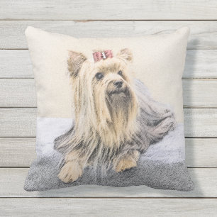 Yorkshire-Terrier-Malerei - niedliche Kissen