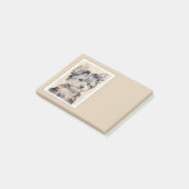 Yorkshire-Terrier-Malerei - niedliche Post-it Klebezettel (angewinkelt)