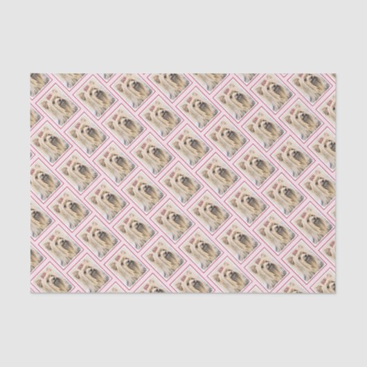 Yorkshire-Terrier-Malerei - niedliche Seidenpapier (Vorderseite)