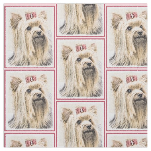 Yorkshire-Terrier-Malerei - niedliche Stoff (Muster)