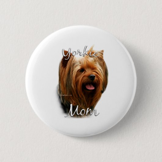 Yorkshire Terrier Mama 2 Button (Vorderseite)