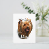 Yorkshire Terrier Mama 2 Postkarte (Stehend Vorderseite)