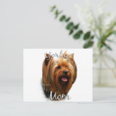 Yorkshire Terrier Mama 2 Postkarte (Stehend Vorderseite)