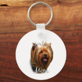 Yorkshire Terrier Mama 2 Schlüsselanhänger (Rückseite)