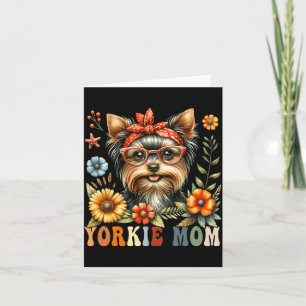 Yorkshire Terrier Mama Hunde Liebhaber Muttertag F Karte