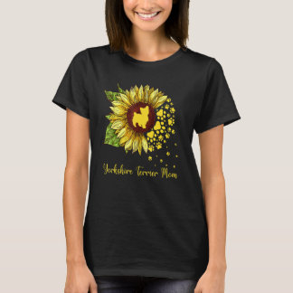 Yorkshire Terrier Mama Sunflower Dog T-Shirt