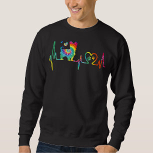 Yorkshire Terrier Mama Vater Heartbeat Gefärbte Kr Sweatshirt