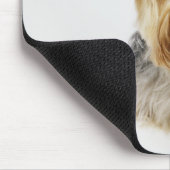 Yorkshire Terrier mit roten Bögen Mousepad (Ecke)