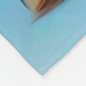 Yorkshire Terrier mit Soft Pastels Fleecedecke (Ecke)