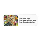 Yorkshire Terrier mit Stiefmütterchen (Vorne)