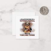 Yorkshire Terrier Mitteilungskarte (Vorderseite/Rückseite Beispiel)
