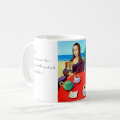 Yorkshire Terrier Mona Lisa Kaffeetasse (Vorderseite Links)