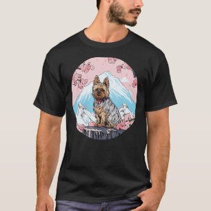 Yorkshire Terrier Mount Fuji Funny Dog Sehenswürdi T-Shirt