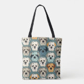 Yorkshire Terrier Muster Tasche (Rückseite)