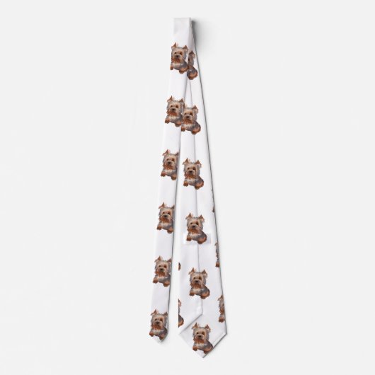 Yorkshire Terrier Neck Tie Krawatte (Rückseite)