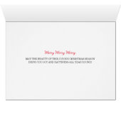 Yorkshire Terrier Niedlich Frohe Weihnachten (Innenansicht Horizontal (Unten))