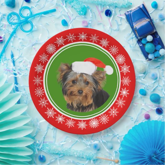 Yorkshire-Terrier-niedliches Pappteller (Party)