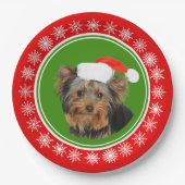 Yorkshire-Terrier-niedliches Pappteller (Vorderseite)