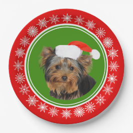 Yorkshire-Terrier-niedliches Pappteller