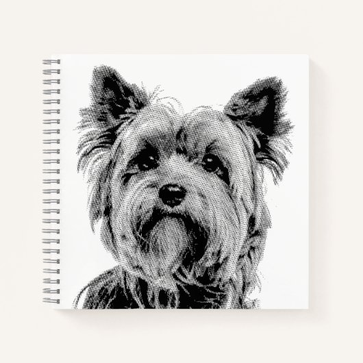 Yorkshire Terrier Notizblock (Vorderseite)