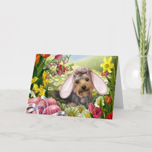 Yorkshire Terrier Oaster Cards Feiertagskarte (Vorderseite)